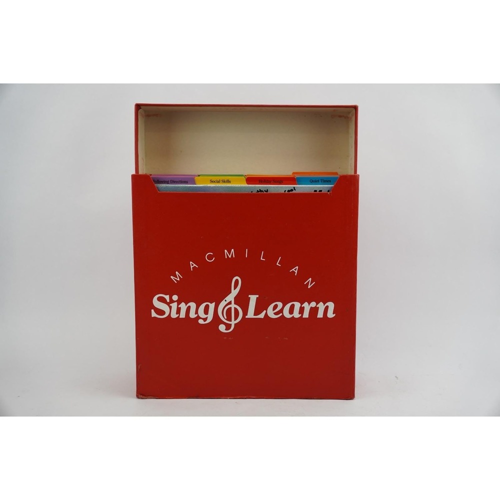 Vintage Macmillan Sing And Learn‎ Records With Original Box, 21 Vinyls